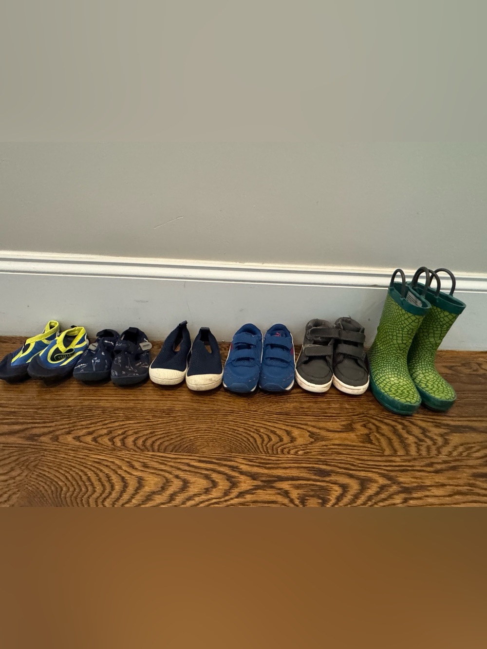 Toddler Boys Shoe Size 6 Bundle - Puma Sneakers, Water Shoes, and Rain Boots